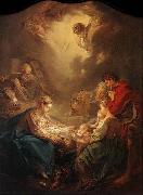 Francois Boucher Adoration of the Shepherds oil painting on canvas
